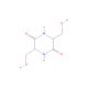 3,6-Bis(hydroxymethyl)-2,5-piperazinedione (CAS 5625-41-2) - chemical structure image