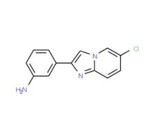 3-(6-Chloro-imidazo[1,2-a]pyridin-2-yl)phenylamine (CAS 439110-86-8) - chemical structure image