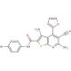 3,6-diamino-N-(4-bromophenyl)-5-cyano-4-(furan-2-yl)thieno[2,3-b]pyridine-2-carboxamide - chemical structure image