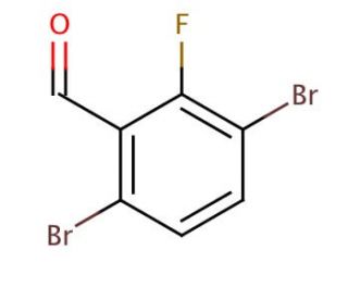 3,6-Dibromo-2-fluorobenzaldehyde (CAS 870703-68-7) - chemical structure image