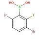 3,6-Dibromo-2-fluorophenylboronic acid (CAS 870778-92-0) - chemical structure image