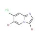 3,6-Dibromo-7-methylimidazo[1,2-a]pyridine, HCl (CAS 1072944-65-0) - chemical structure image