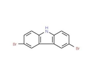 3,6-Dibromocarbazole (CAS 6825-20-3) - chemical structure image
