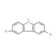 3,6-Dibromocarbazole (CAS 6825-20-3) - chemical structure image