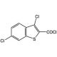 3,6-Dichlorobenzo[b]thiophene-2-carbonyl chloride (CAS 34576-85-7) - chemical structure image