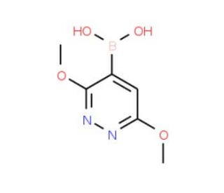 3,6-Dimethoxylpyridazine-4-boronic acid (CAS 1015480-87-1) - chemical structure image