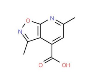 3,6-dimethylisoxazolo[5,4-b]pyridine-4-carboxylic acid (CAS 900136-98-3) - chemical structure image