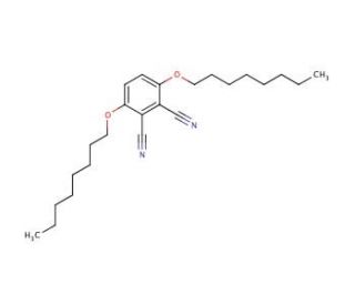 3,6-Dioctyloxy-1,2-benzenedicarbonitrile (CAS 75942-39-1) - chemical structure image