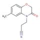 3-(6-Methyl-2H-1,4-benzoxazin-3(4H)-one-4-yl)-propionitrile (CAS 351003-19-5) - chemical structure image