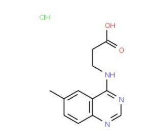 3-(6-Methyl-quinazolin-4-ylamino)-propionic acid hydrochloride - chemical structure image
