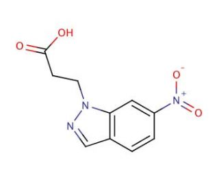 3-(6-nitro-1H-indazol-1-yl)propanoic acid - chemical structure image