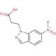 3-(6-nitro-1H-indazol-1-yl)propanoic acid - chemical structure image