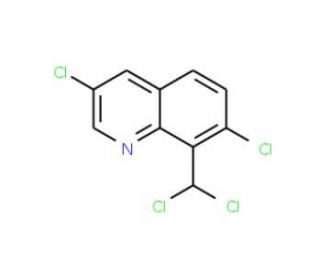 3,7-Dichloro-8-(dichloromethyl)quinoline (CAS 84086-97-5) - chemical structure image