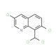 3,7-Dichloro-8-(dichloromethyl)quinoline (CAS 84086-97-5) - chemical structure image