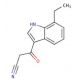 3-(7-ethyl-1H-indol-3-yl)-3-oxopropanenitrile - chemical structure image
