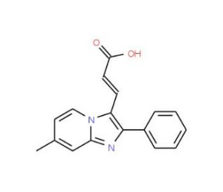 3-(7-Methyl-2-phenyl-imidazo[1,2-a]pyridin-3-yl)-acrylic acid - chemical structure image