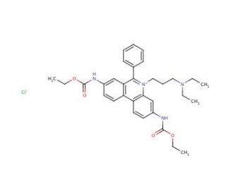 3,8-Bis-ethoxycarbonylamino-5-(3-diethylamino-propyl)-6-phenyl-phenanthridinium Chloride - chemical structure image