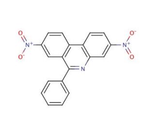 3,8-Dinitro-6-phenylphenanthridine (CAS 82921-86-6) - chemical structure image