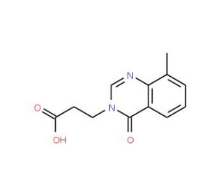 3-(8-methyl-4-oxoquinazolin-3(4H)-yl)propanoic acid - chemical structure image