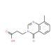 3-(8-methyl-4-oxoquinazolin-3(4H)-yl)propanoic acid - chemical structure image