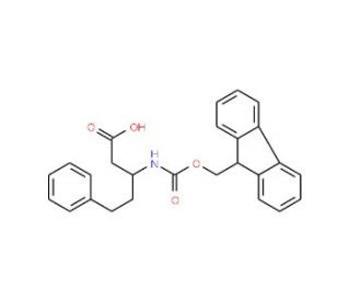 3-(9-H-Fluoren-9-ylmethoxycarbonylamino)-5-phenyl-pentanoic acid (CAS 917562-05-1) - chemical structure image