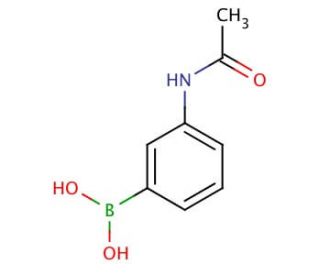 3-Acetamidophenylboronic acid (CAS 78887-39-5) - chemical structure image
