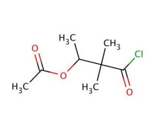 3-Acetoxy-2,2-dimethylbutyryl Chloride (CAS 859082-28-3) - chemical structure image