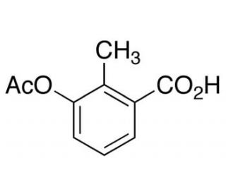 3-Acetoxy-2-methylbenzoic Acid (CAS 168899-58-9) - chemical structure image