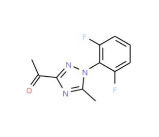 3-Acetyl-1-(2,6-difluorophenyl)-5-methyl-1,2,4-triazole - chemical structure image