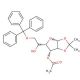 3-Acetyl-1,2-O-isopropylidene-6-O-trityl-α-D-galactofuranose (CAS 109680-97-9) - chemical structure image