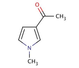3-Acetyl-1-methylpyrrole (CAS 932-62-7) - chemical structure image