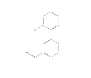 3-Acetyl-2&prime;-chlorobiphenyl (CAS 675596-35-7) - chemical structure image