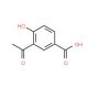3-Acetyl-4-hydroxy-benzoic acid (CAS 16357-40-7) - chemical structure image
