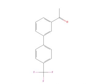 3-Acetyl-4&prime;-(trifluoromethyl)biphenyl (CAS 638214-18-3) - chemical structure image