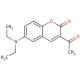 3-acetyl-6-(diethylamino)-2H-chromen-2-one - chemical structure image