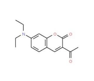 3-acetyl-7-(diethylamino)-2H-chromen-2-one (CAS 74696-96-1) - chemical structure image