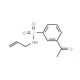 3-acetyl-N-allylbenzenesulfonamide - chemical structure image