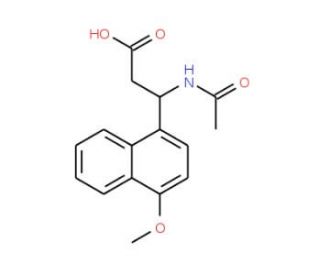 3-(Acetylamino)-3-(4-methoxy-1-naphthyl)-propanoic acid - chemical structure image