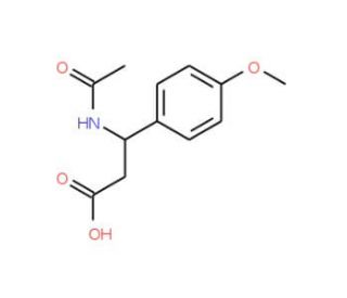 3-(acetylamino)-3-(4-methoxyphenyl)propanoic acid - chemical structure image