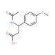 3-(acetylamino)-3-(4-methoxyphenyl)propanoic acid - chemical structure image