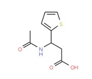 3-(acetylamino)-3-thien-2-ylpropanoic acid - chemical structure image
