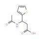 3-(acetylamino)-3-thien-2-ylpropanoic acid - chemical structure image
