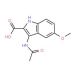3-Acetylamino-5-methoxy-1H-indole-2-carboxylic acid (CAS 97310-92-4) - chemical structure image