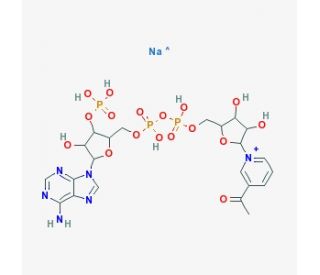 3-Acetylpyridine adenine dinucleotide phosphate sodium salt (CAS 102029-67-4) - chemical structure image