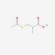 3-Acetylthio-2-methylpropanoic Acid (CAS 33325-40-5) - chemical structure image
