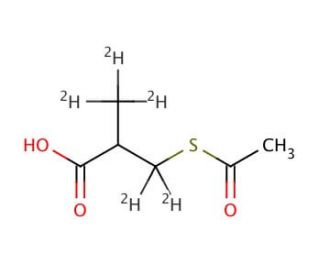 3-Acetylthio-2-methylpropanoic Acid-d5 - chemical structure image