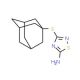3-(Adamantan-1-ylsulfanyl)-[1,2,4]thiadiazol-5-ylamine - chemical structure image