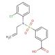 3-[Allyl-(2-chloro-phenyl)-sulfamoyl]-benzoic acid - chemical structure image