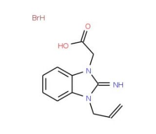 (3-Allyl-2-imino-2,3-dihydro-benzoimidazol-1-yl)-acetic acid hydrobromide - chemical structure image