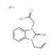 (3-Allyl-2-imino-2,3-dihydro-benzoimidazol-1-yl)-acetic acid hydrobromide - chemical structure image